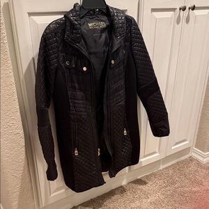 Michael Kors Black Quilted Coat